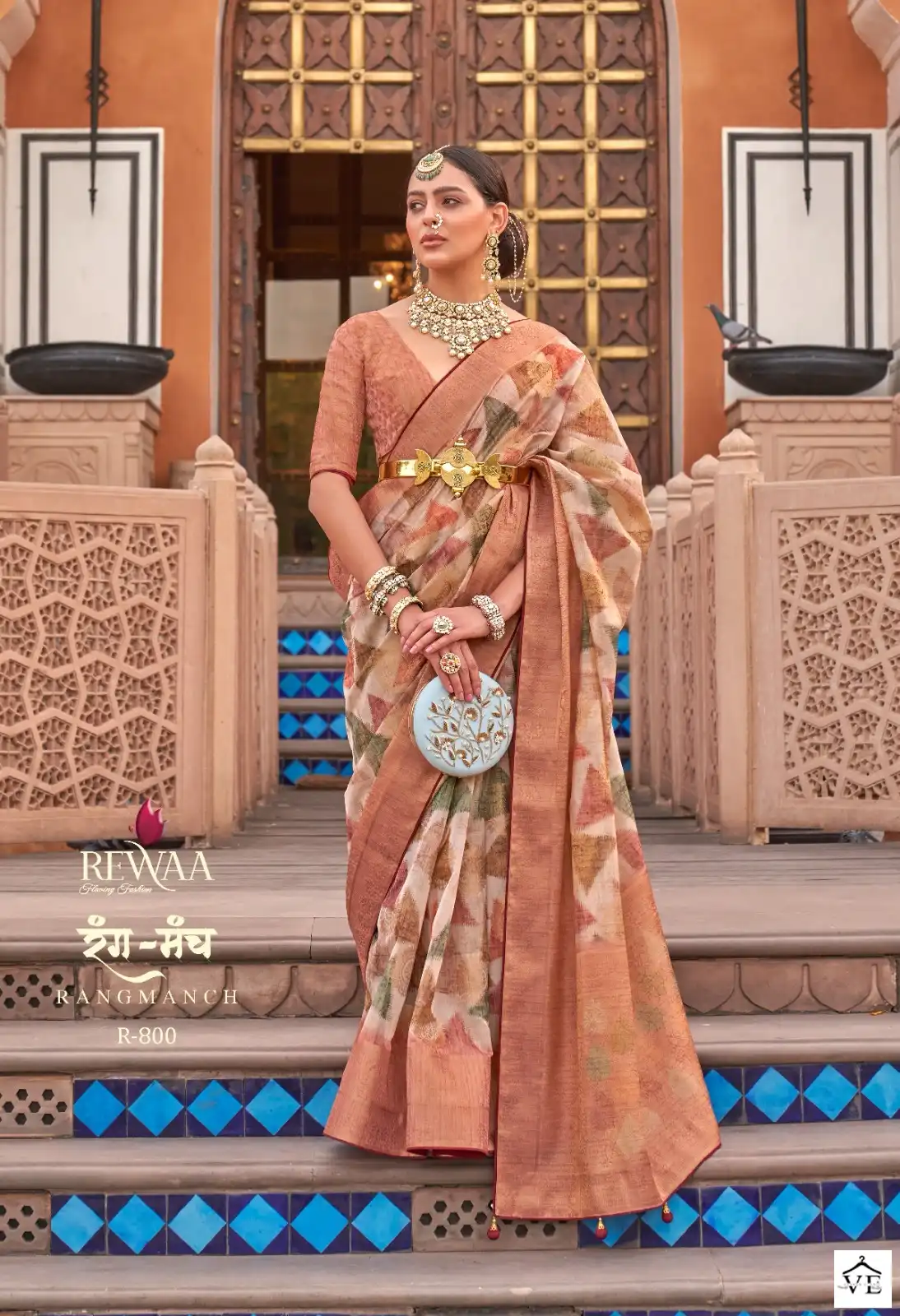 Rewaa Rang Manch Organza Wholesale Saree Catalog — Wholesale Sarees, MPA wholesale from Surat - Gallery Image 4
