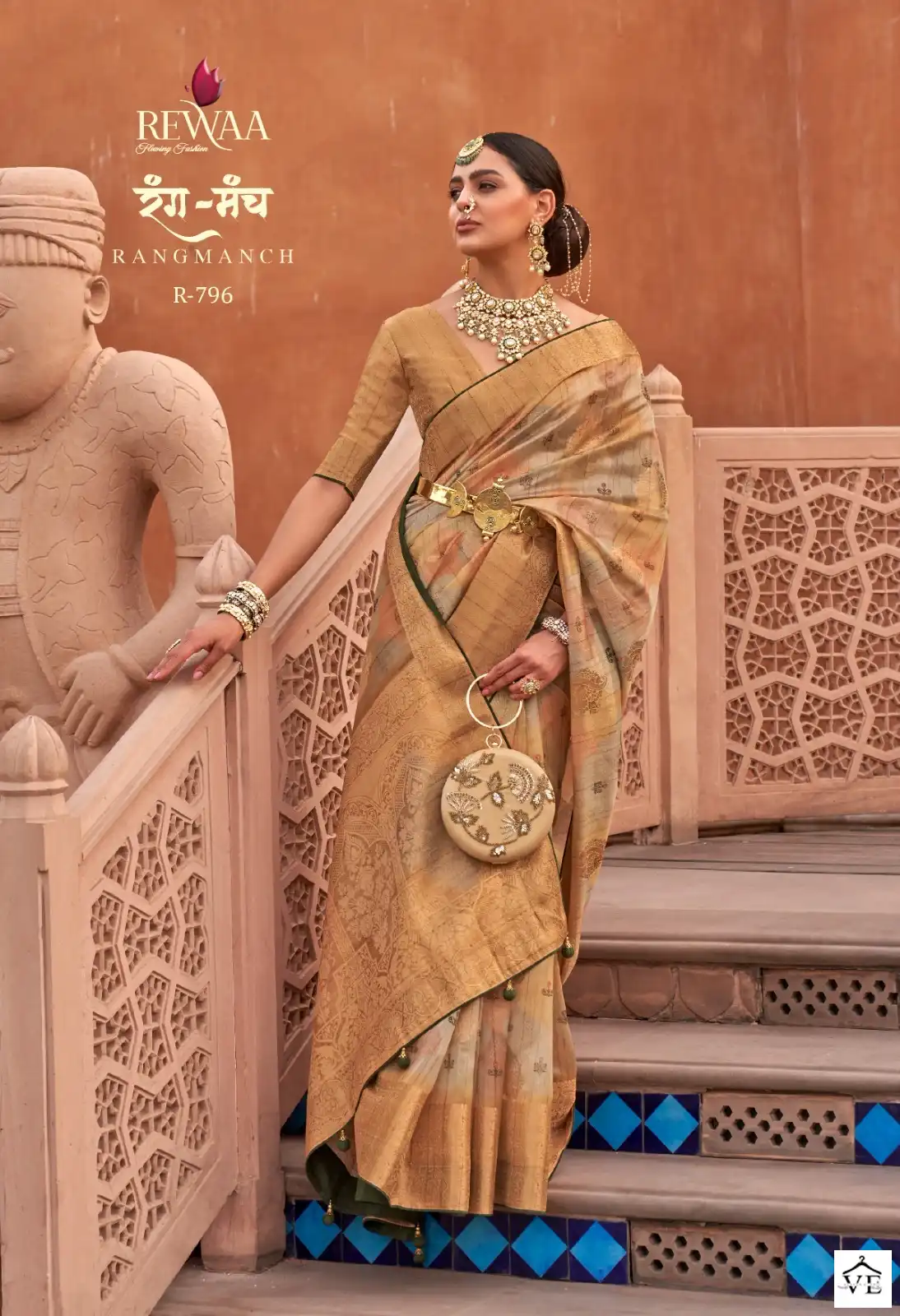 Rewaa Rang Manch Organza Wholesale Saree Catalog — Wholesale Sarees, MPA wholesale from Surat - Gallery Image 8