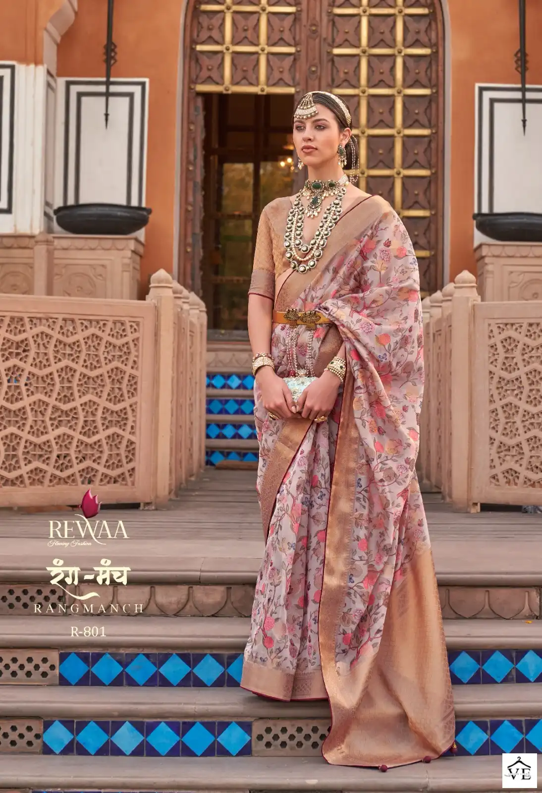 Rewaa Rang Manch Organza Wholesale Saree Catalog — Wholesale Sarees, MPA wholesale from Surat - Gallery Image 3
