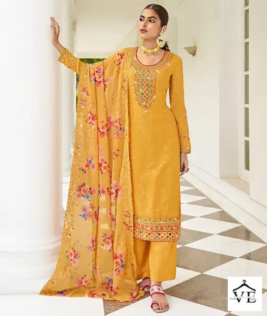 Radha Rangoli Vol 2 Faux Georgette Wholesale Designer Salwar Suit Catalog — Wholesale Salwar Suits, MPA wholesale from Surat — view 1