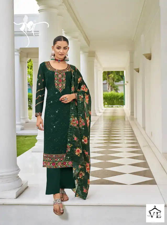Radha Rangoli Vol 2 Faux Georgette Wholesale Designer Salwar Suit Catalog — Wholesale Salwar Suits, MPA wholesale from Surat - Gallery Image 2
