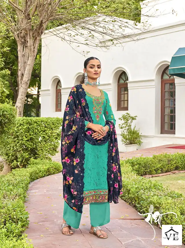 Radha Rangoli Vol 2 Faux Georgette Wholesale Designer Salwar Suit Catalog — Wholesale Salwar Suits, MPA wholesale from Surat - Gallery Image 3