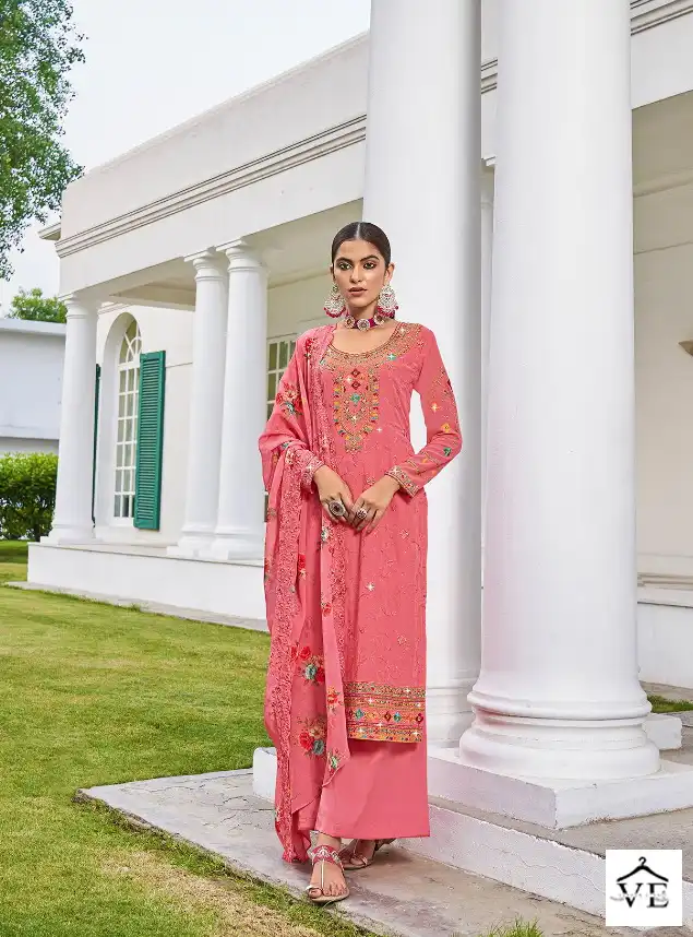 Radha Rangoli Vol 2 Faux Georgette Wholesale Designer Salwar Suit Catalog — Wholesale Salwar Suits, MPA wholesale from Surat - Gallery Image 4