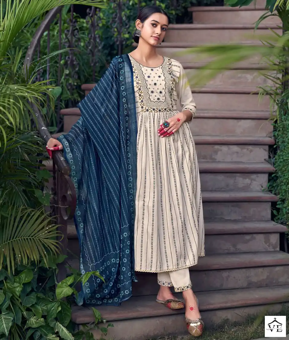 Vitara Rasiya Cotton Wholesale Readymade Suit Catalog — Wholesale Salwar Suits, MPA wholesale from Surat — view 1