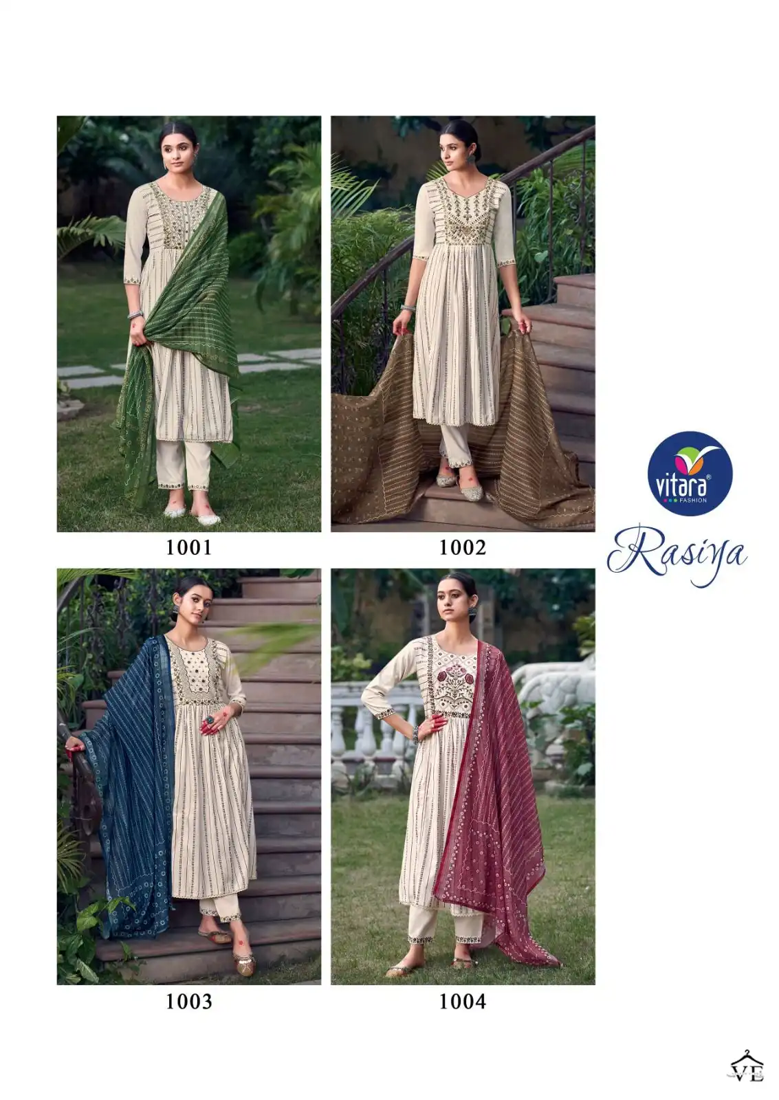 Vitara Rasiya Cotton Wholesale Readymade Suit Catalog — Wholesale Salwar Suits, MPA wholesale from Surat — view 5