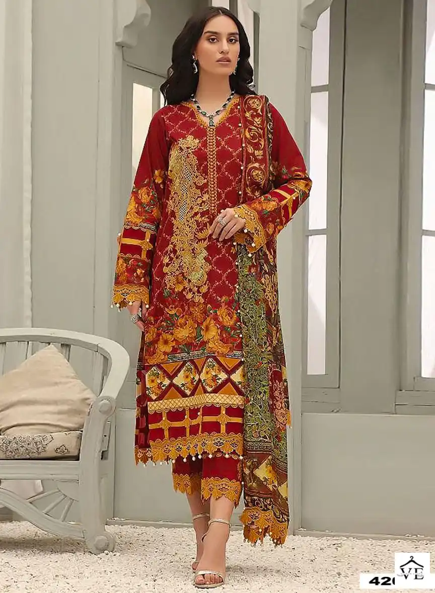 Apana Cotton Razia Sultan Vol 42 Cotton Wholesale Pakistani Salwar Suit Catalog — Wholesale Salwar Suits, MPA wholesale from Surat — view 1