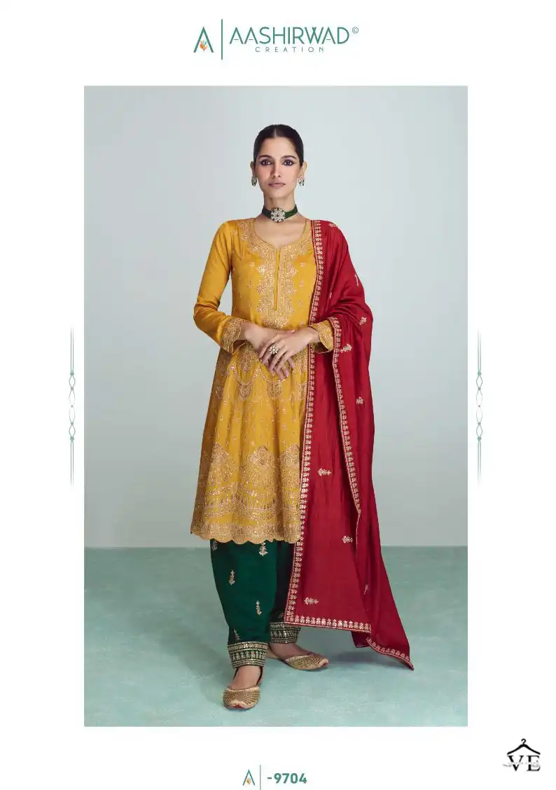 Aashirwad Riwaaz Aashirwad Wholesale Readymade Designer Suits Catalog — Wholesale Salwar Suits, Aashirwad Creation wholesale from Surat - Gallery Image 6