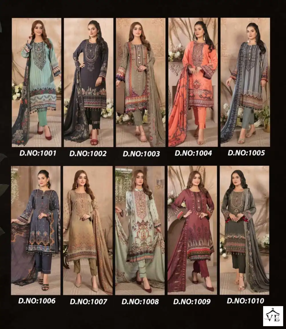 Agha Noor Riwayat Vol 1 Lawn Cotton Wholesale Pakistani Suit Catalog — Wholesale Salwar Suits, MPA wholesale from Surat — view 11