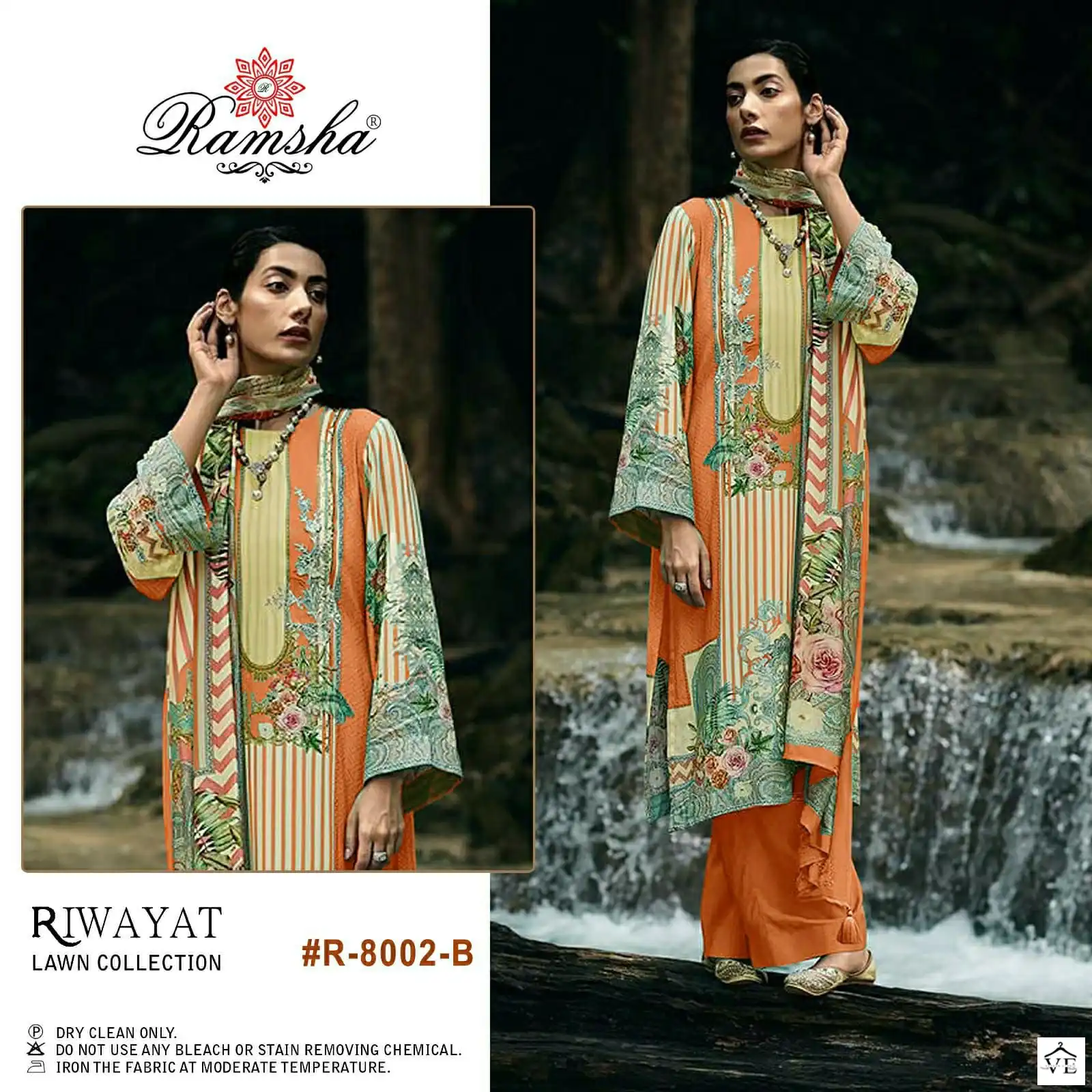 Ramsha Riwayat Lawn Collection Vol 2 Cambric Cotton Wholesale Designer Fancy Pakistani Salwar Suit Catalog — Wholesale Salwar Suits, MPA wholesale from Surat - Gallery Image 4