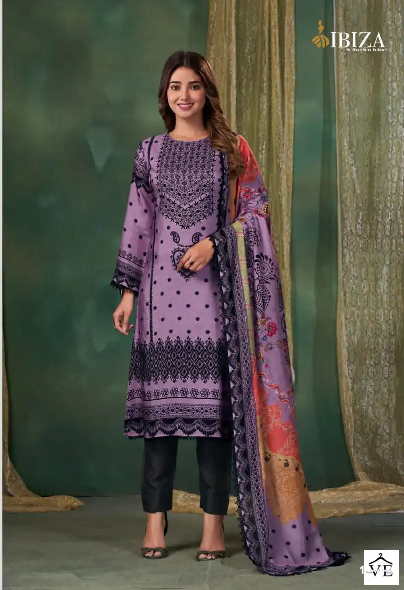 Ibiza Riyasat Vol-2 Pure Bambarg Muslin Wholesale Salwar Suit Catalog — Wholesale Salwar Suits, MPA wholesale from Surat - Gallery Image 4