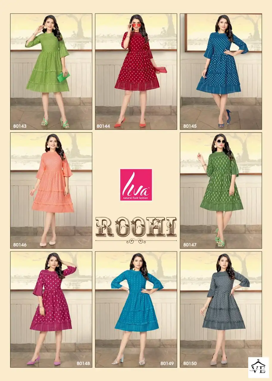 Mayra Roohi Heavy Viscose Rayon Wholesale Kurti Catalog — Wholesale Kurtis, MPA wholesale from Surat — view 9