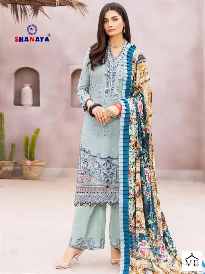 Shanaya Rose Adan Libas Cambric Cotton Wholesale Pakistani Suits Catalog — Wholesale Salwar Suits, MPA wholesale from Surat - Gallery Image 3