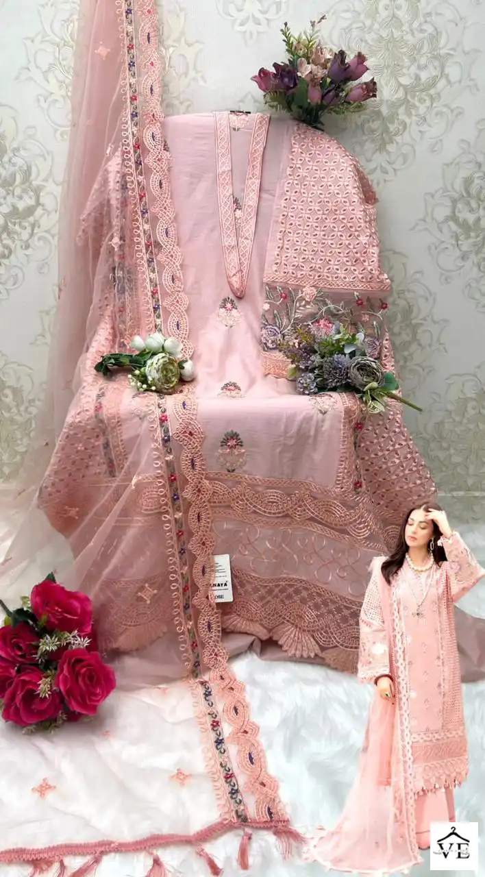 Shanaya Rose Adan Libas Cambric Cotton Wholesale Pakistani Suits Catalog — Wholesale Salwar Suits, MPA wholesale from Surat - Gallery Image 5