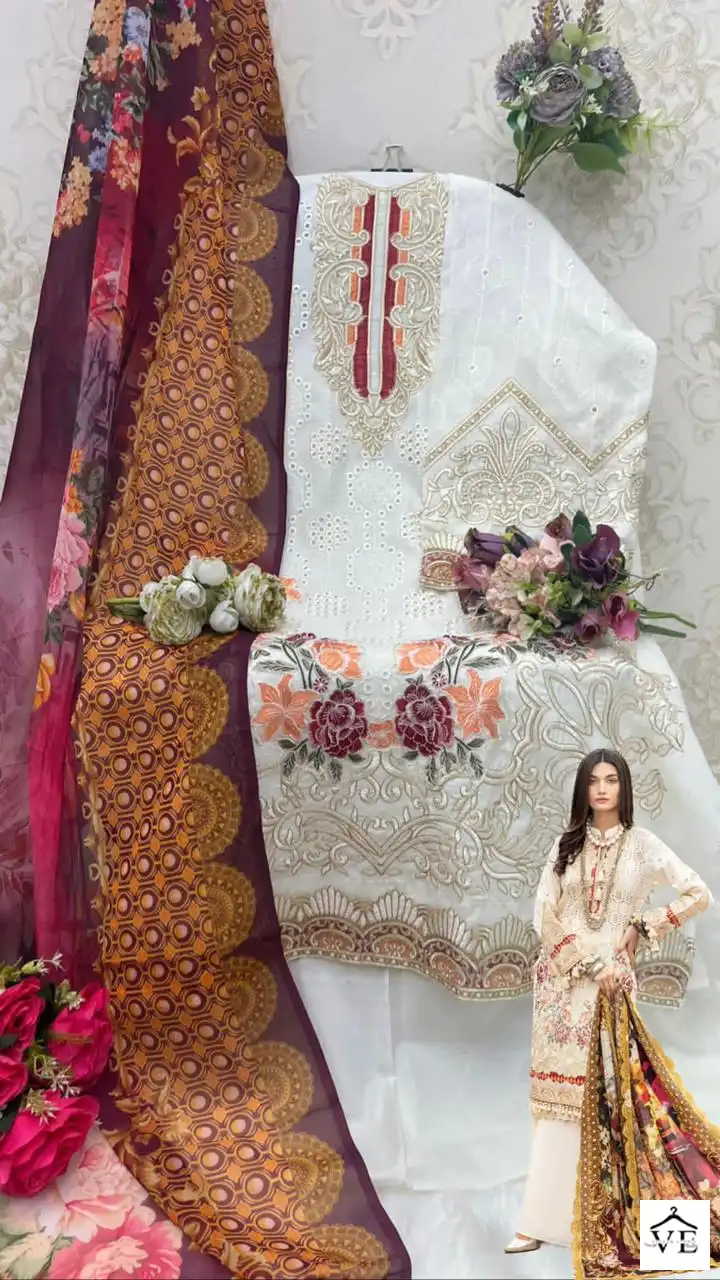 Shanaya Rose Adan Libas Cambric Cotton Wholesale Pakistani Suits Catalog — Wholesale Salwar Suits, MPA wholesale from Surat - Gallery Image 6