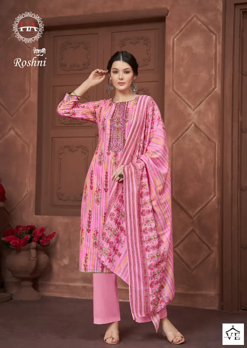 Harshit Fashion Roshni Cotton Wholesale Salwar Suit Catalog — Wholesale Salwar Suits, MPA wholesale from Surat - Gallery Image 8