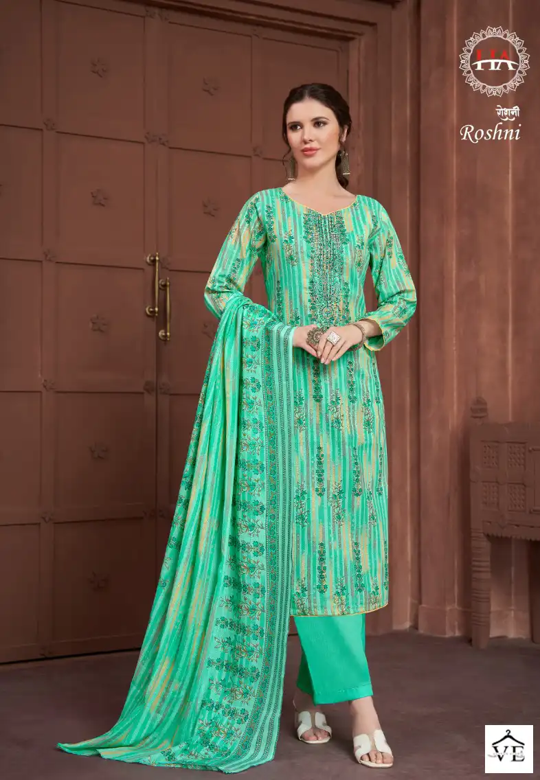 Harshit Fashion Roshni Cotton Wholesale Salwar Suit Catalog — Wholesale Salwar Suits, MPA wholesale from Surat - Gallery Image 3