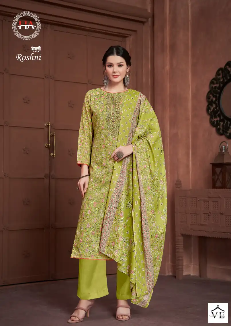 Harshit Fashion Roshni Cotton Wholesale Salwar Suit Catalog — Wholesale Salwar Suits, MPA wholesale from Surat - Gallery Image 4