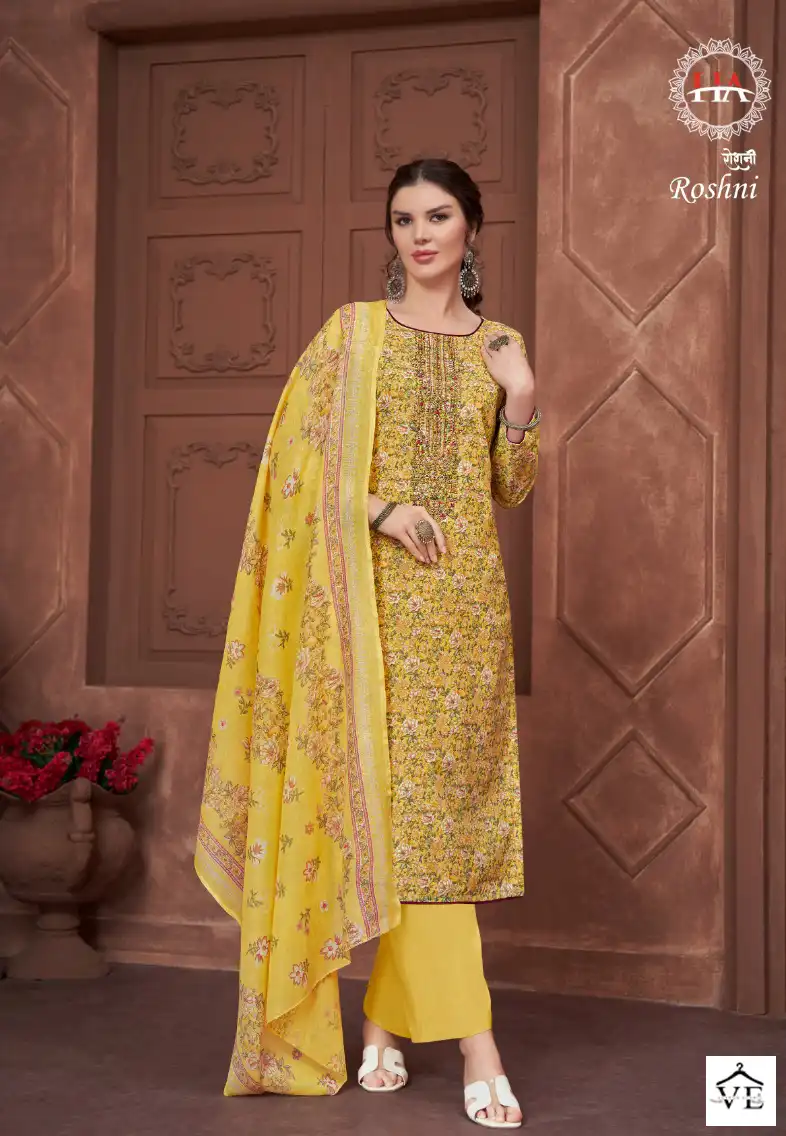 Harshit Fashion Roshni Cotton Wholesale Salwar Suit Catalog — Wholesale Salwar Suits, MPA wholesale from Surat - Gallery Image 6