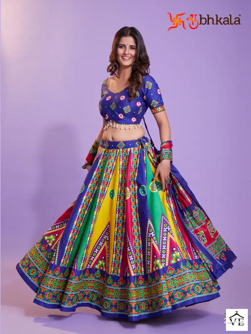 Shubhkala Raas Vol 9 Pure Cotton Wholesale Navratri Lehenga Choli Catalog — Wholesale Lehenga, MPA wholesale from Surat - Gallery Image 3