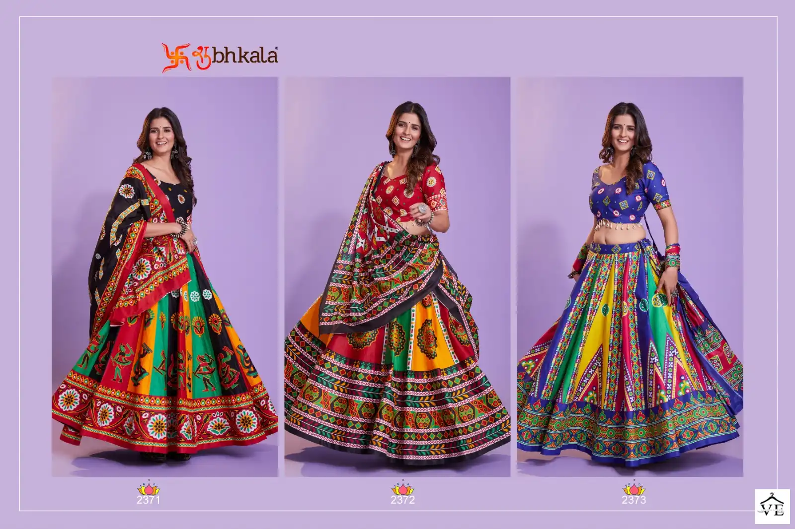 Shubhkala Raas Vol 9 Pure Cotton Wholesale Navratri Lehenga Choli Catalog — Wholesale Lehenga, MPA wholesale from Surat - Gallery Image 7