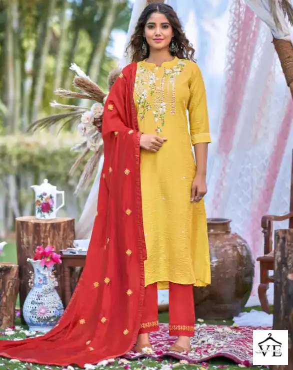 Kalaroop Rangat Cryon Heavy Viscose Wholesale Readymade Suit Catalog — Wholesale Salwar Suits, MPA wholesale from Surat — view 1