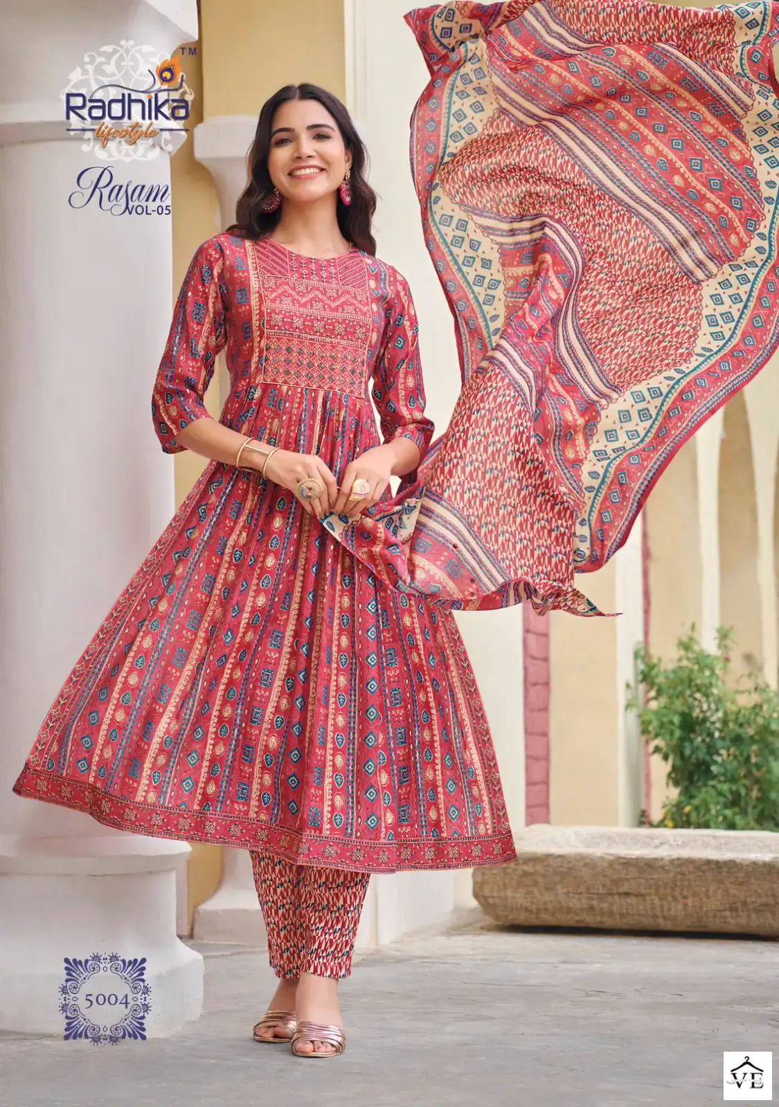 Radhika Life Style Rasam Vol 5 Pure Modal Muslin Wholesale Readymade Suits Catalog — Wholesale Salwar Suits, MPA wholesale from Surat — view 4