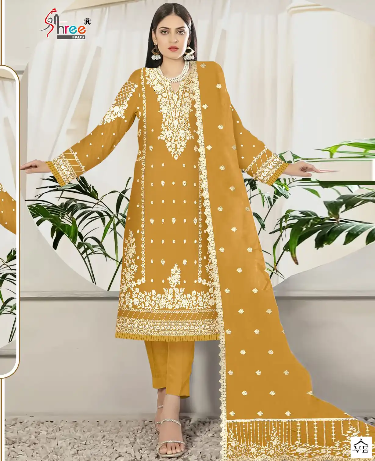 Shree Fab S 785 Organza Wholesale Designer Pakistani Salwar Suit Catalog — Wholesale Salwar Suits, MPA wholesale from Surat — view 1