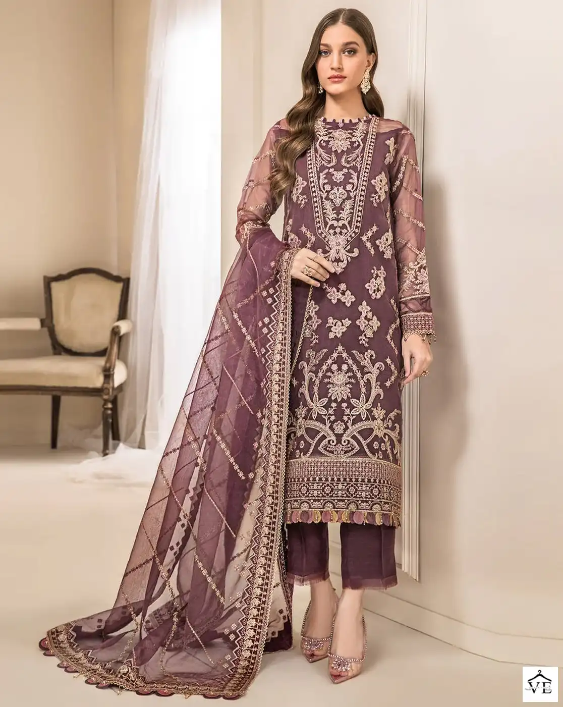 Shree Fabs S-839 Faux Georgette Wholesale Pakistani Suit — Wholesale Salwar Suits, MPA wholesale from Surat — view 1