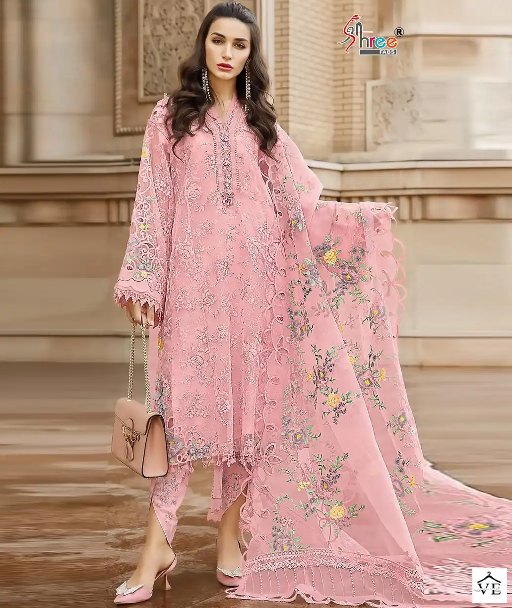 Shree Fab S 848 Soft Organza Wholesale Designer Pakistani Salwar Suit Catalog