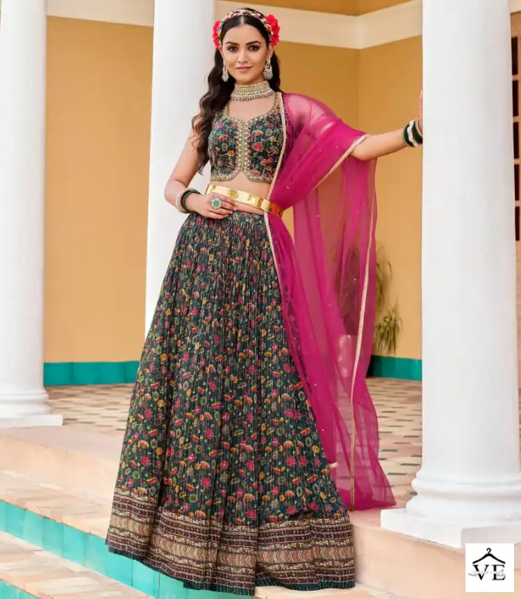 Virasat Saanvi Chinon Wholesale Designer Readymade Lehenga Catalog — Wholesale Lehenga, MPA wholesale from Surat — view 1