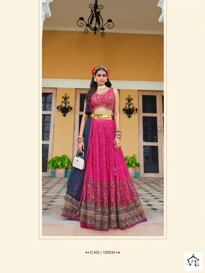 Virasat Saanvi Chinon Wholesale Designer Readymade Lehenga Catalog — Wholesale Lehenga, MPA wholesale from Surat - Gallery Image 5
