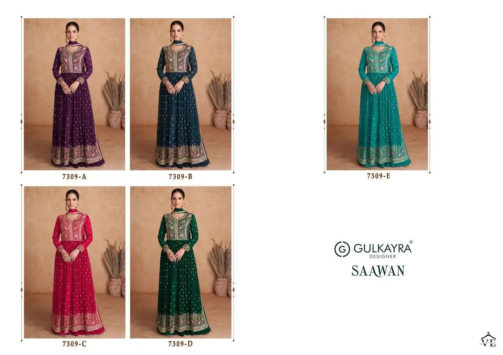 Gulkayra Saawan Blooming Georgett Wholesale Designer Readymade Salwar Suit Catalog — Wholesale Salwar Suits, MPA wholesale from Surat — view 6
