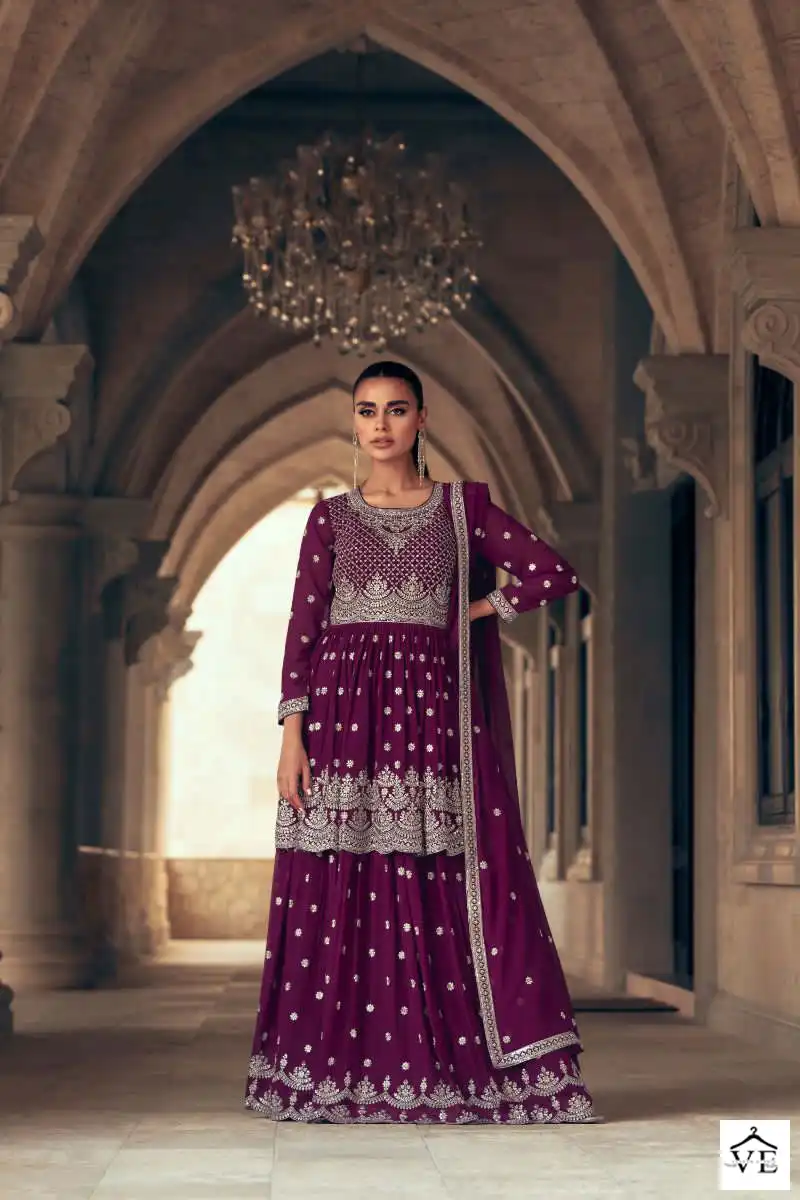 Aashirwad Sadaf Real Georgette Wholesale Readymade Suits Catalog — Wholesale Salwar Suits, Aashirwad Creation wholesale from Surat - Gallery Image 3