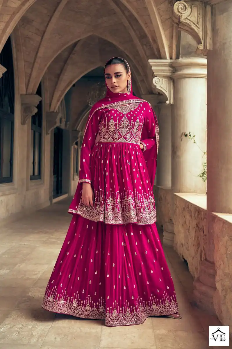 Aashirwad Sadaf Real Georgette Wholesale Readymade Suits Catalog — Wholesale Salwar Suits, Aashirwad Creation wholesale from Surat - Gallery Image 4