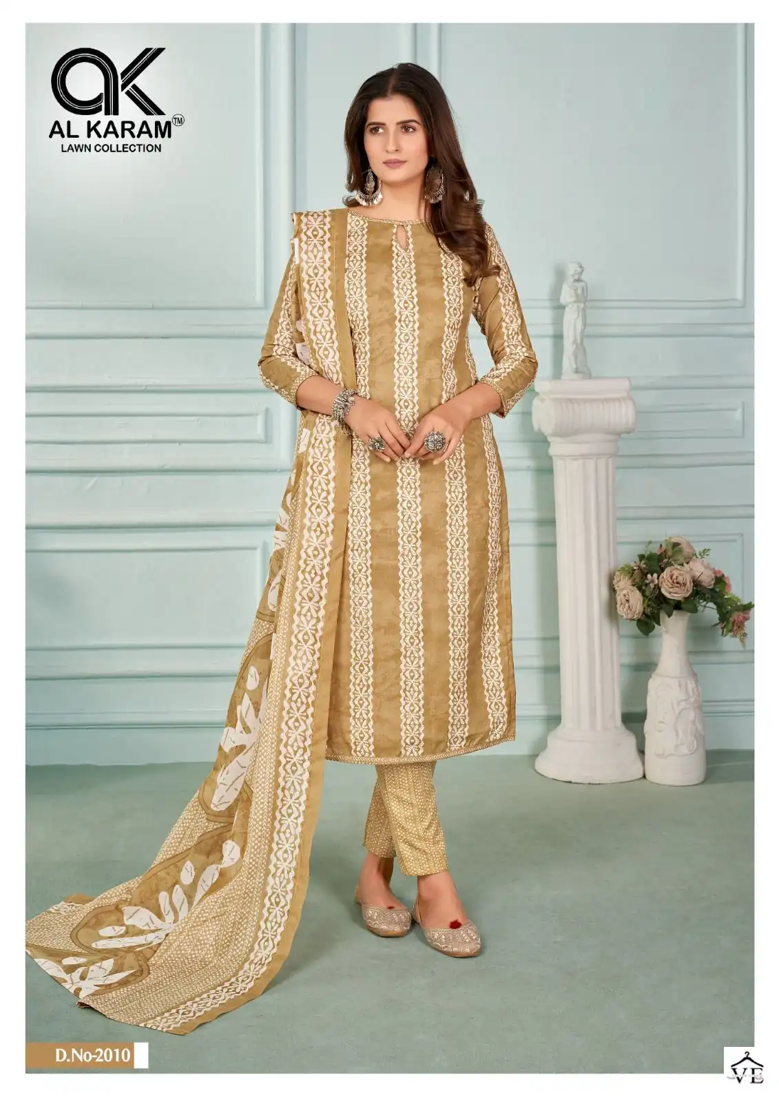 Al Karam Sahiba Vol 2 Cotton Wholesale Pakistani Salwar Suit Catalog — Wholesale Salwar Suits, Alkaram wholesale from Surat - Gallery Image 9