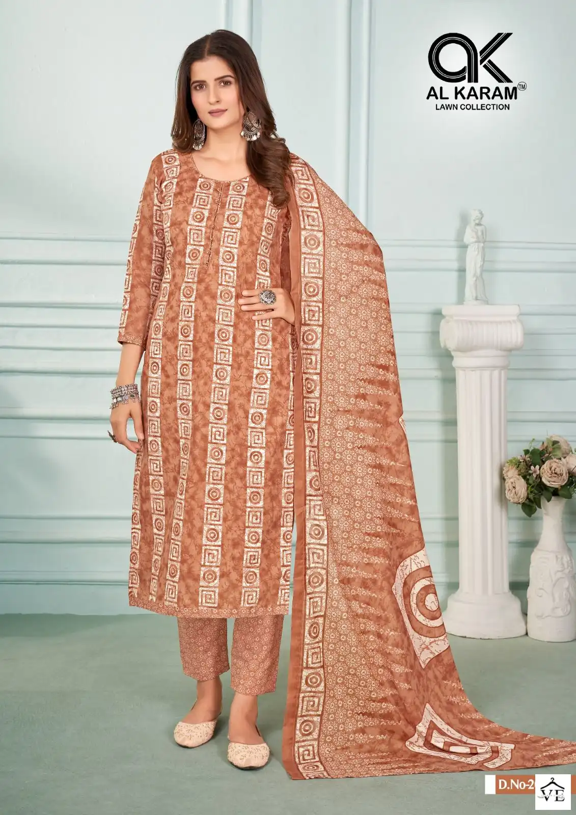 Al Karam Sahiba Vol 2 Cotton Wholesale Pakistani Salwar Suit Catalog — Wholesale Salwar Suits, Alkaram wholesale from Surat - Gallery Image 2