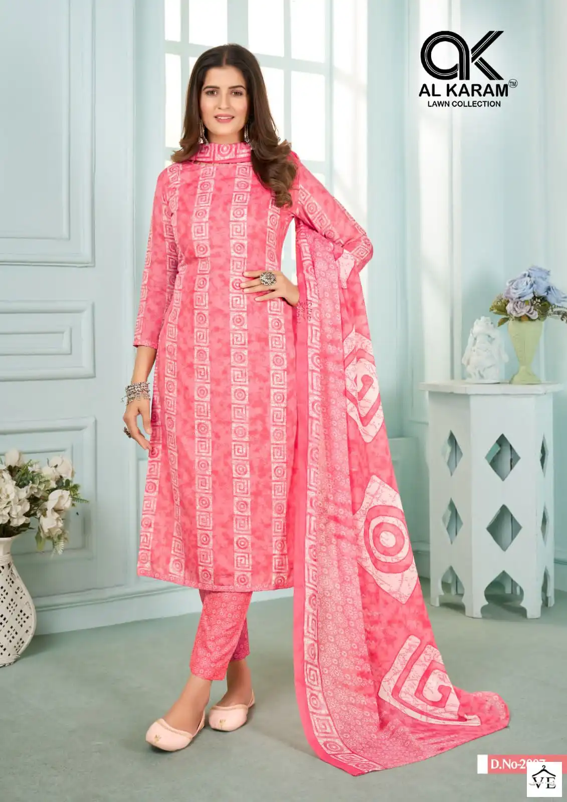 Al Karam Sahiba Vol 2 Cotton Wholesale Pakistani Salwar Suit Catalog — Wholesale Salwar Suits, Alkaram wholesale from Surat - Gallery Image 6