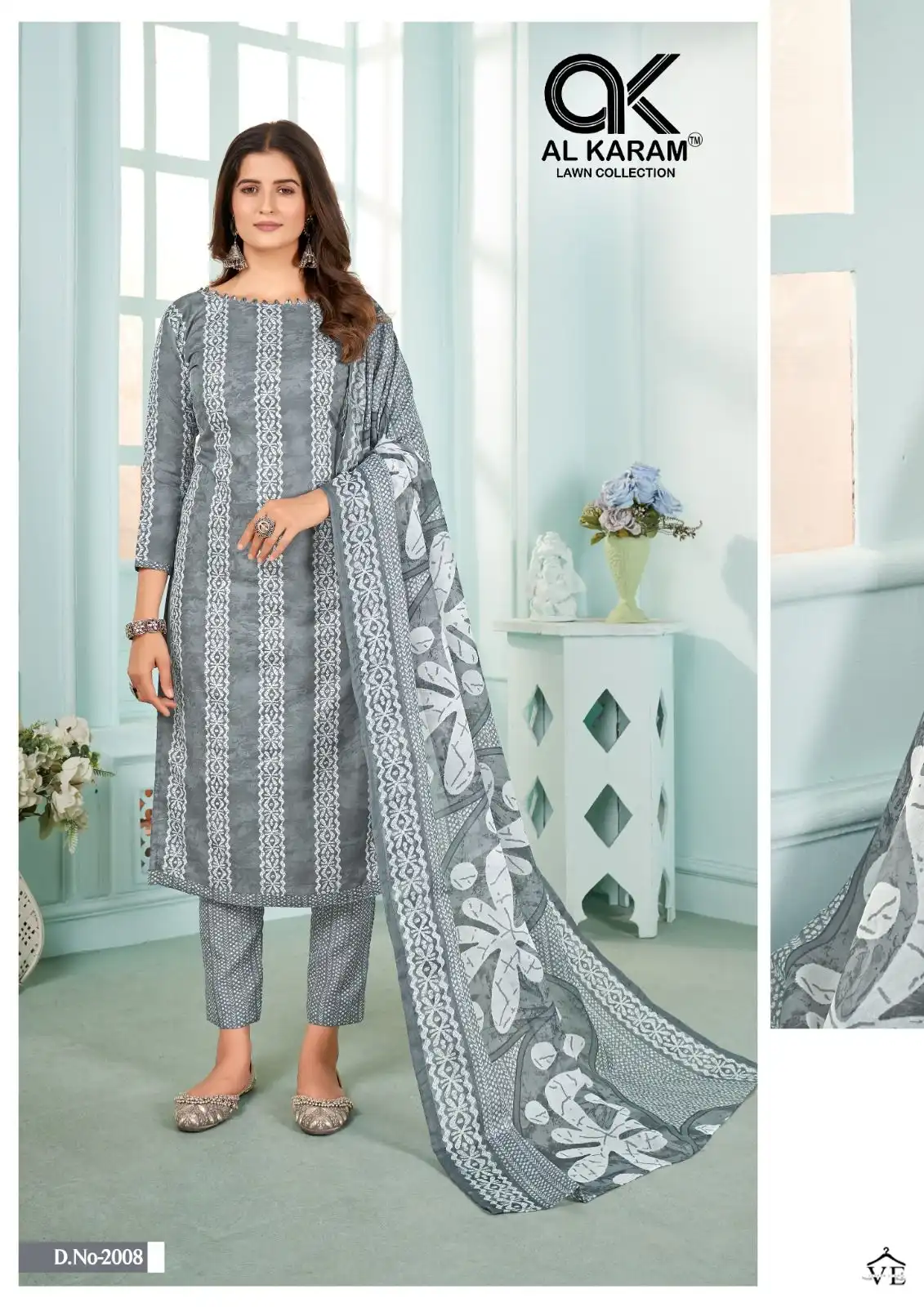Al Karam Sahiba Vol 2 Cotton Wholesale Pakistani Salwar Suit Catalog — Wholesale Salwar Suits, Alkaram wholesale from Surat - Gallery Image 8