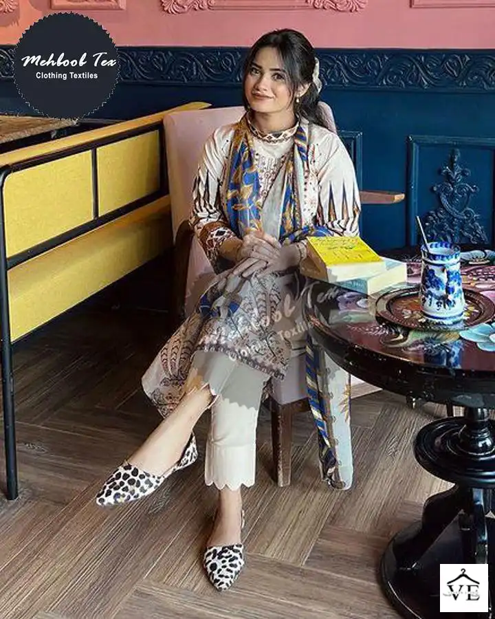 Mehboob Tex 1154 Cotton Wholesale Pakistani Suit — Wholesale Salwar Suits, MPA wholesale from Surat - Gallery Image 3