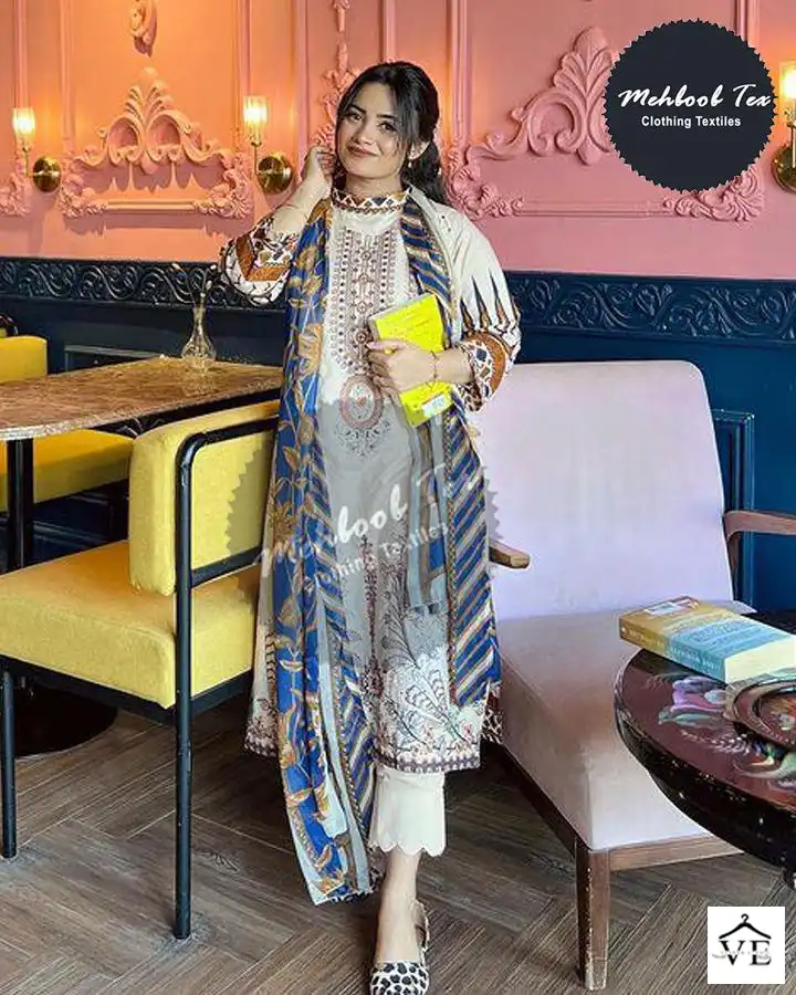 Mehboob Tex 1154 Cotton Wholesale Pakistani Suit — Wholesale Salwar Suits, MPA wholesale from Surat - Gallery Image 2