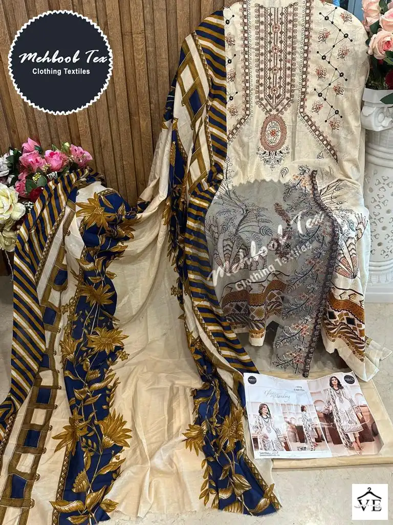 Mehboob Tex 1154 Cotton Wholesale Pakistani Suit — Wholesale Salwar Suits, MPA wholesale from Surat - Gallery Image 6