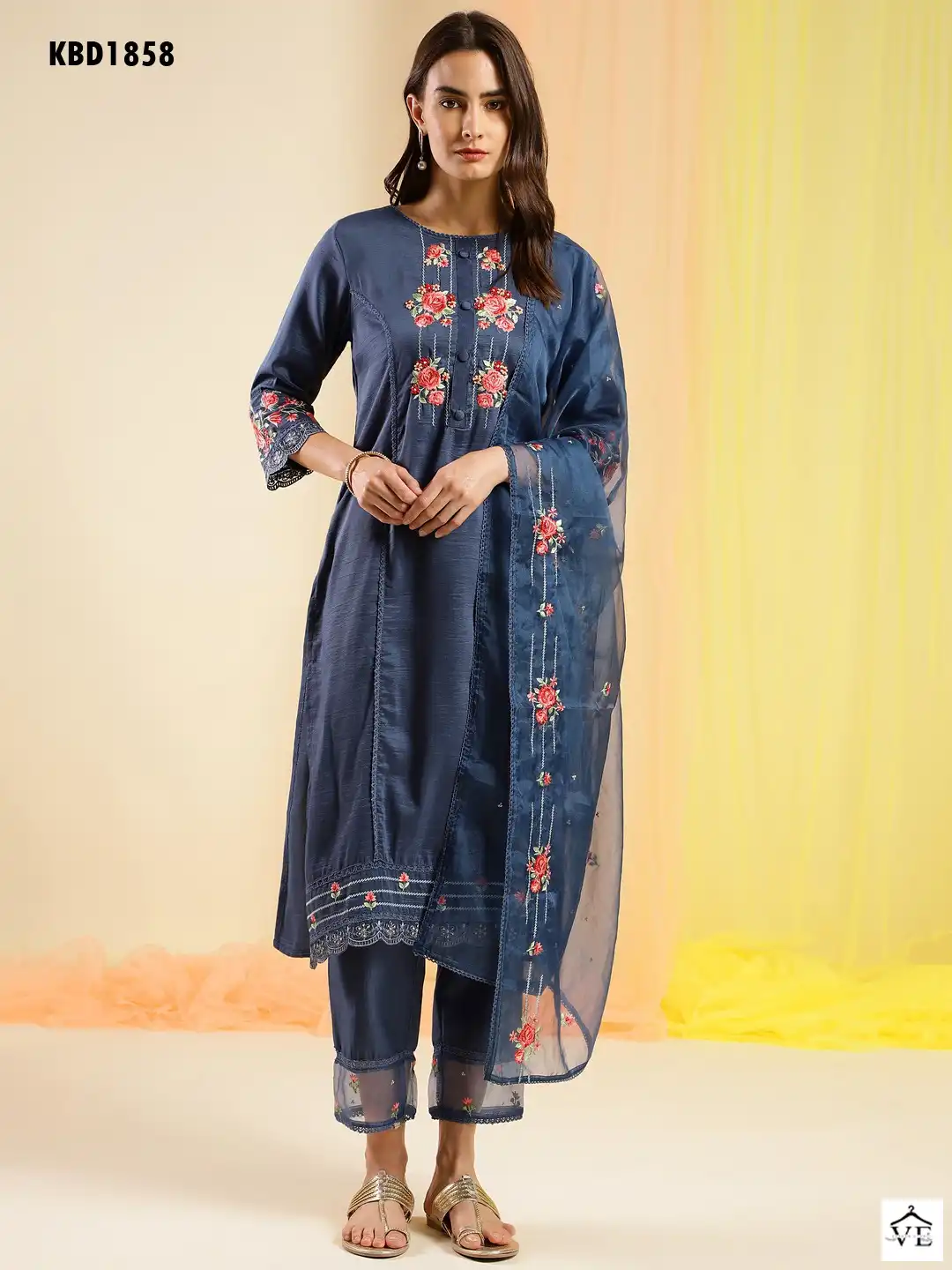 Mahotsav Salimar Vol 10 Chinon Wholesale Readymade Suits Catalog — Wholesale Salwar Suits, MPA wholesale from Surat - Gallery Image 3