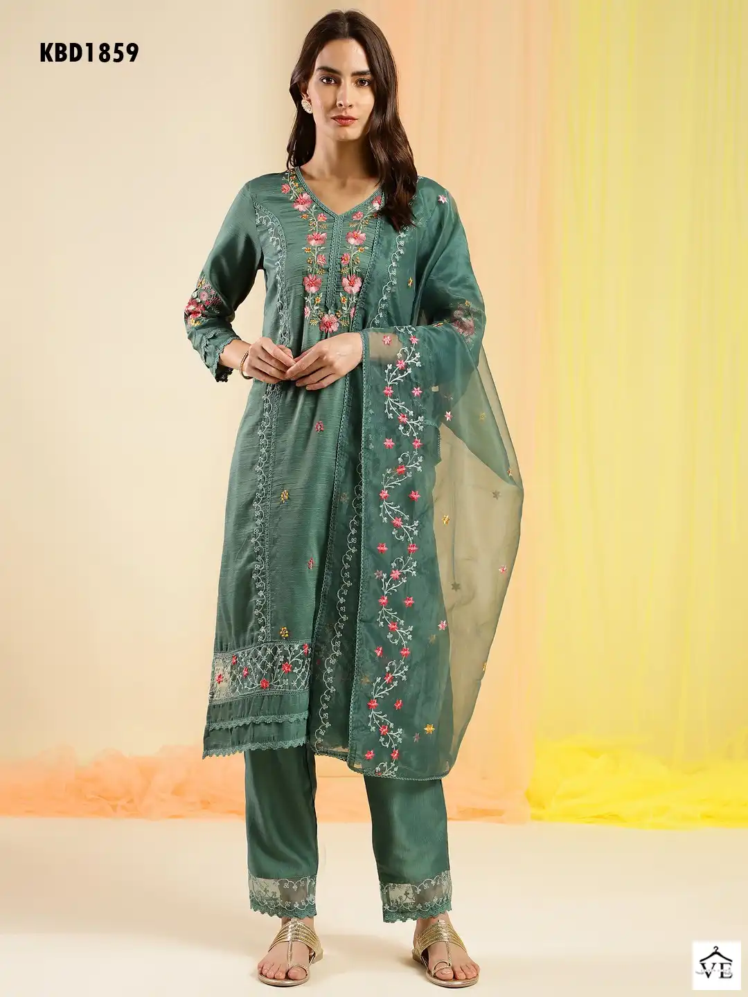 Mahotsav Salimar Vol 10 Chinon Wholesale Readymade Suits Catalog — Wholesale Salwar Suits, MPA wholesale from Surat - Gallery Image 4