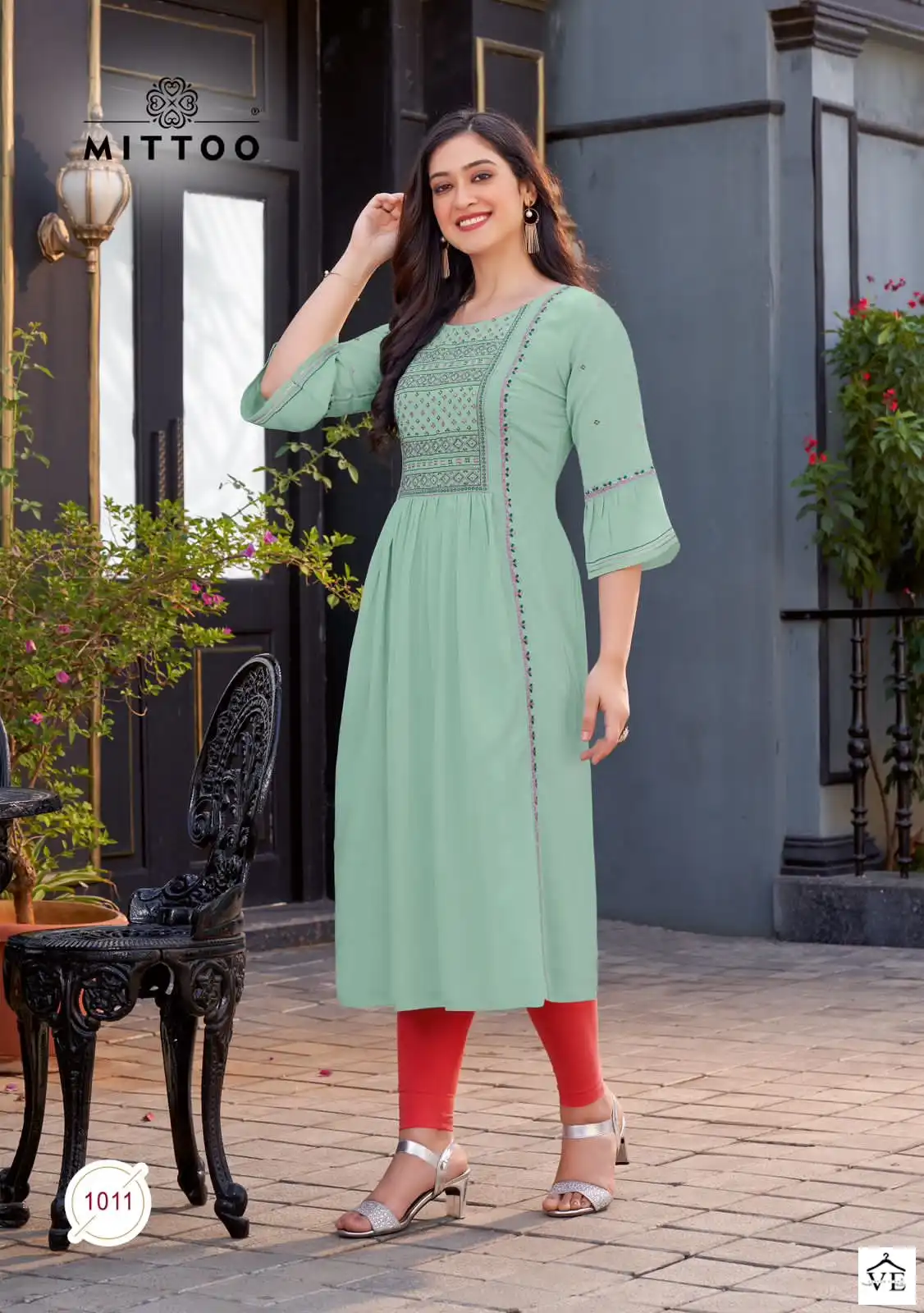 Mittoo Sargam Vol 2 Wrinkle Rayon Wholesale Kurti Catalog — Wholesale Kurtis, Mittoo wholesale from Surat - Gallery Image 4