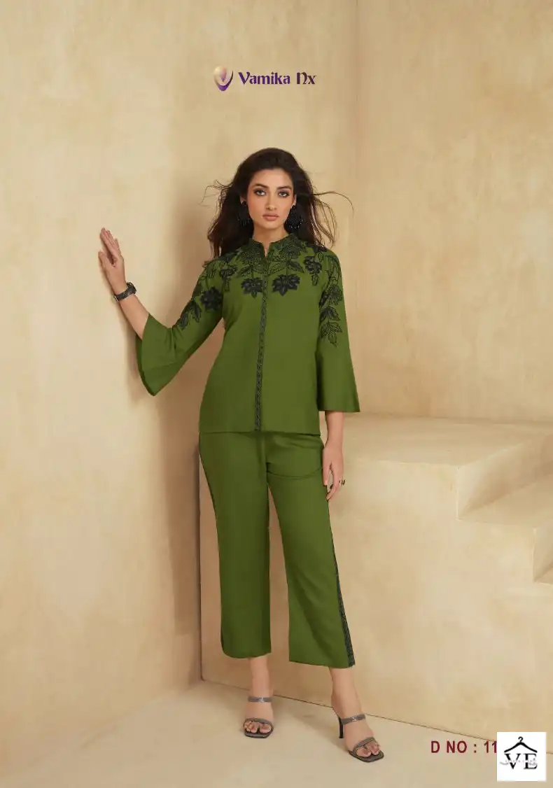 Vamika Nx Sarra Heavy Rayon Wholesale Co-Ord Set Catalog — Wholesale Kurtis, MPA wholesale from Surat — view 3