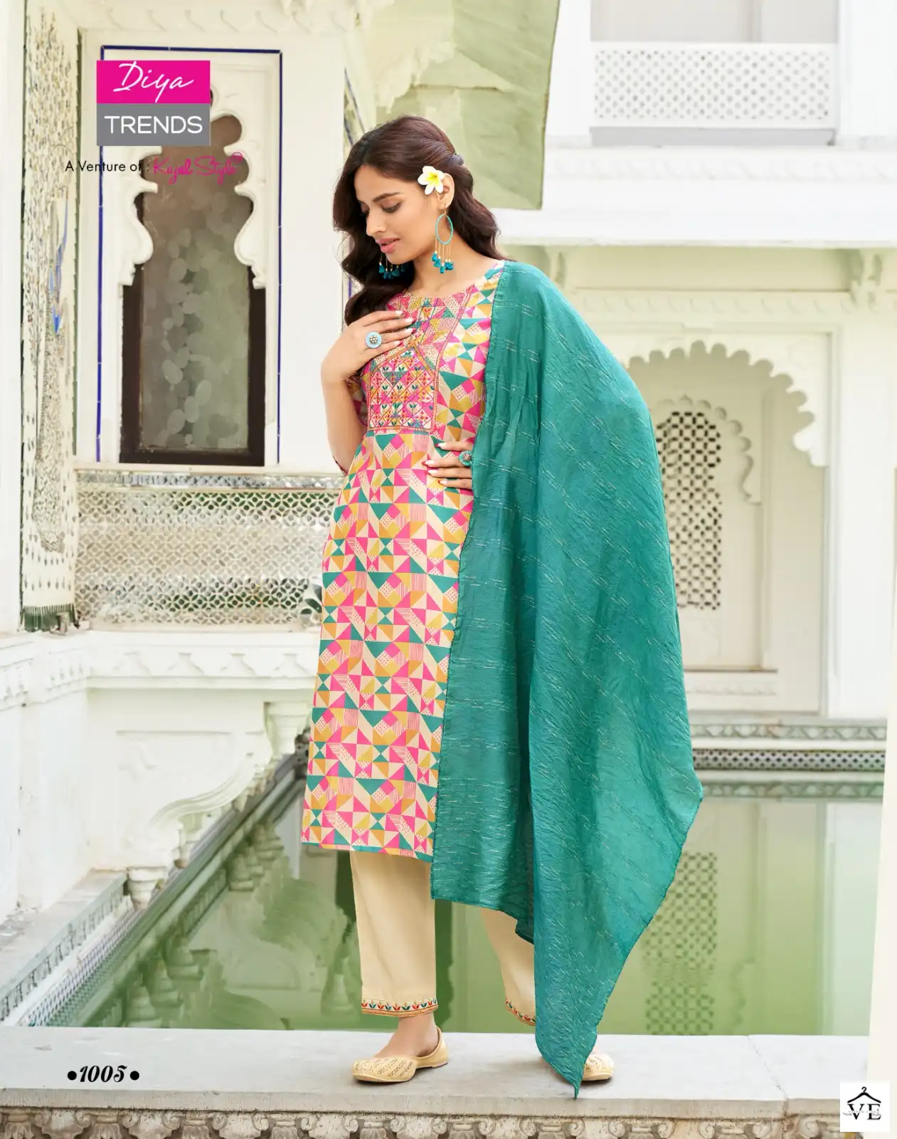 Diya Trends Sawariya Vol 1 Muslin Wholesale Readymade Suits Catalog — Wholesale Salwar Suits, Diya Trends wholesale from Surat - Gallery Image 7