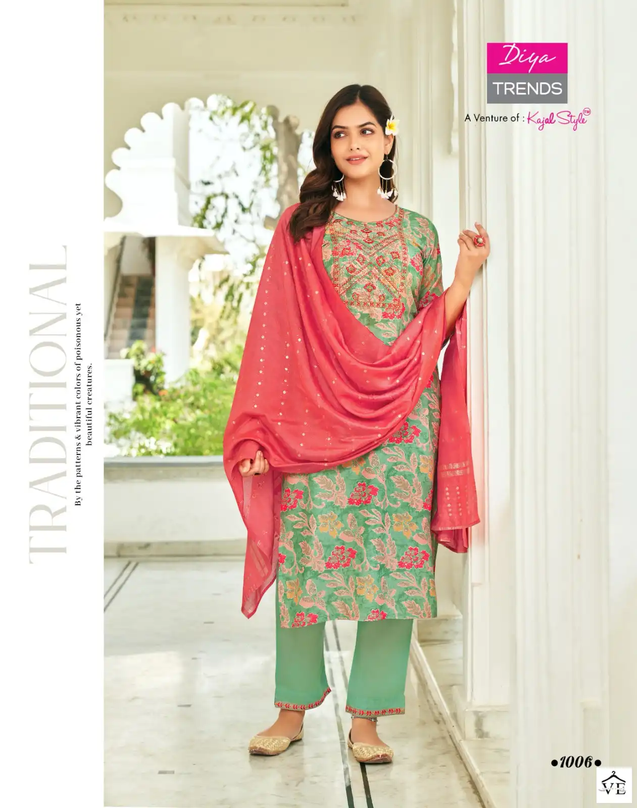 Diya Trends Sawariya Vol 1 Muslin Wholesale Readymade Suits Catalog — Wholesale Salwar Suits, Diya Trends wholesale from Surat - Gallery Image 8