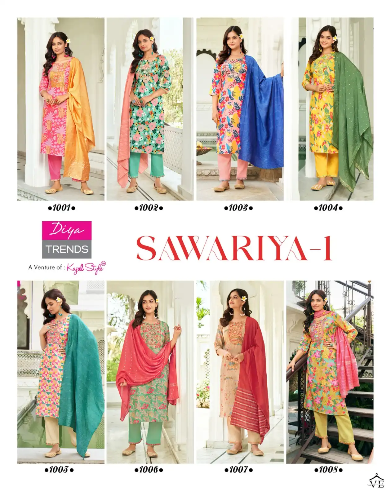 Diya Trends Sawariya Vol 1 Muslin Wholesale Readymade Suits Catalog — Wholesale Salwar Suits, Diya Trends wholesale from Surat — view 9