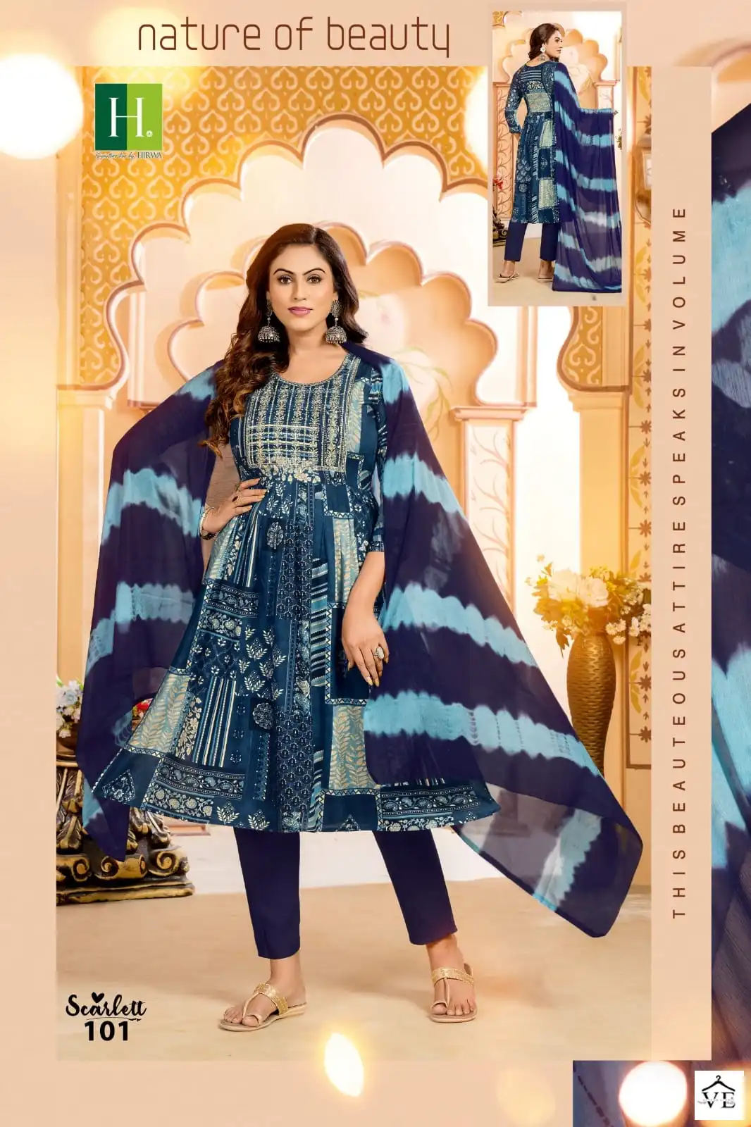 Hirwa Scarleltt Heavy Rayon Wholesale Readymade Suits Catalog — Wholesale Salwar Suits, MPA wholesale from Surat - Gallery Image 5