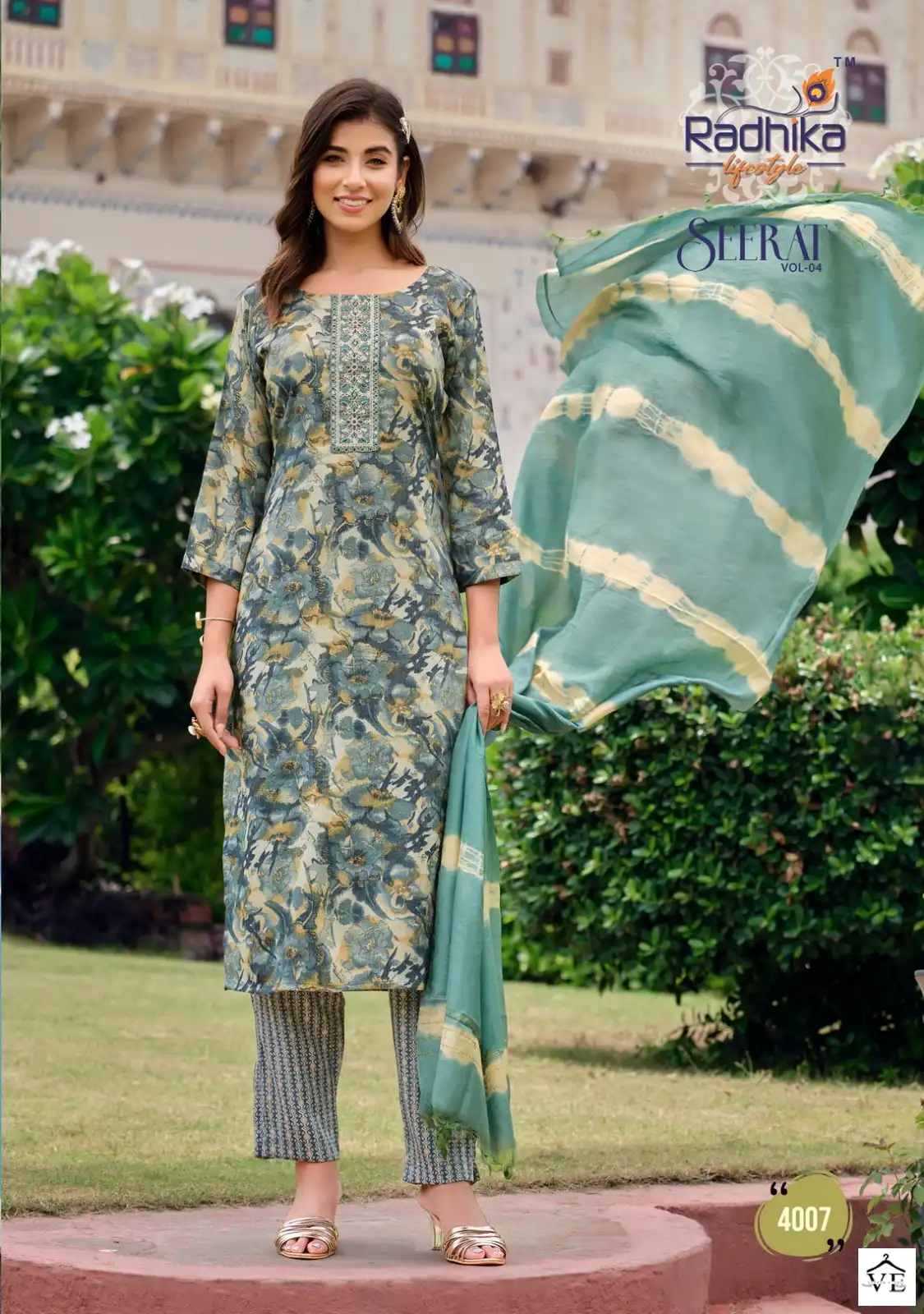 Radhika Lifestyle Seerat Vol4 Rayon Capsule Foil Print Wholesale Readymade Salwar Suit Catalog — Wholesale Salwar Suits, MPA wholesale from Surat - Gallery Image 7